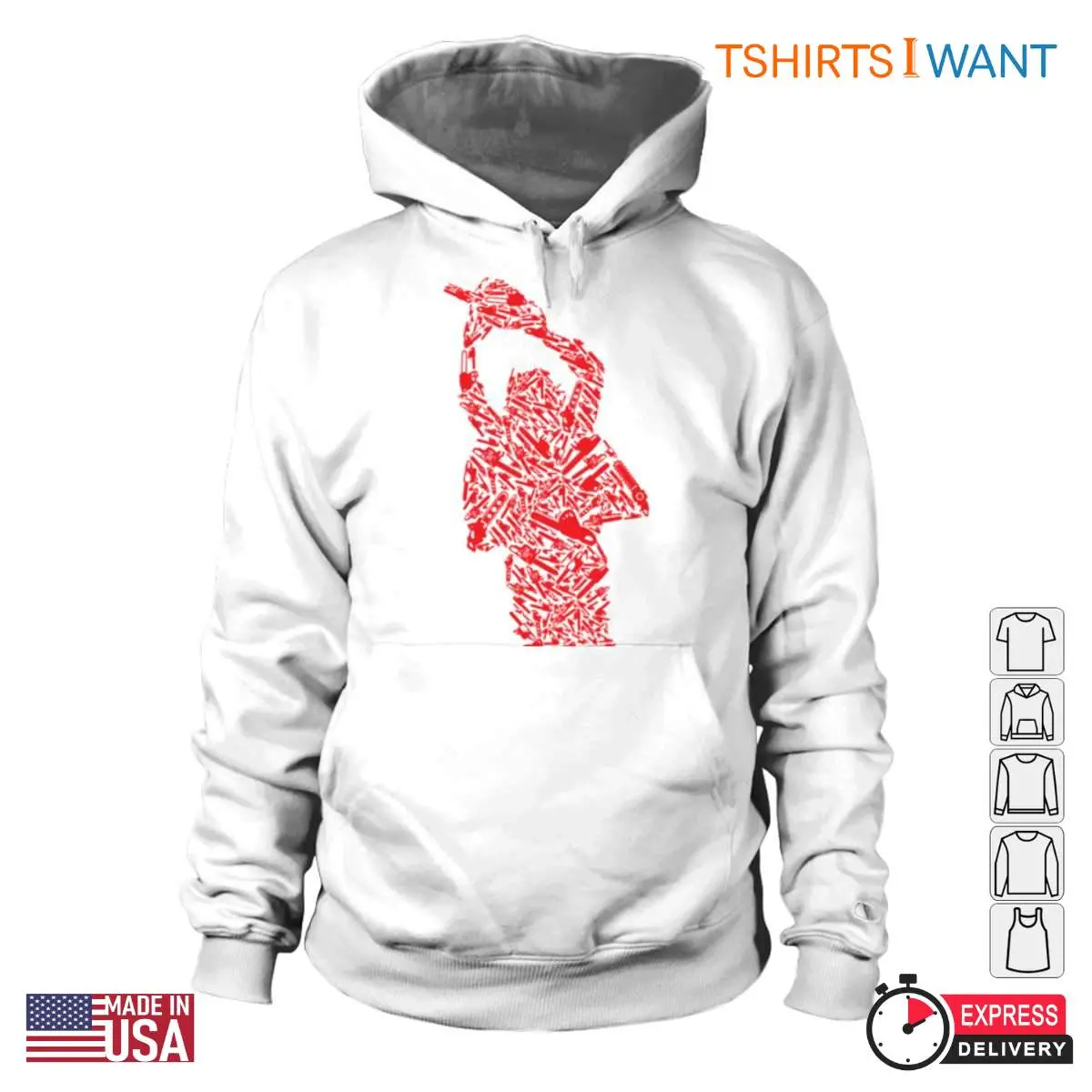 The Texas Chainsaw Massacre Silhouette T Shirt Red Horror Icon Design 3 1.jpg