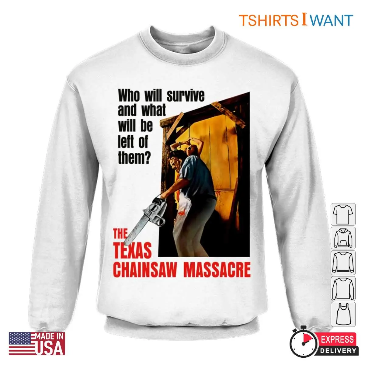 The Texas Chainsaw Massacre Who Will Survive Horror Fan Apparel T-Shirt 4 The Texas Chainsaw Massacre Who Will Survive Horror Fan Apparel T Shirt 4 1.jpg