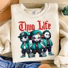 Thug Life Baby Horror Icons Sweatshirt – Cute Halloween Villains Crewneck 1