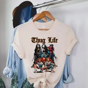Thug Life Horror Girls Movie Shirt – Funny Scary Halloween Tee 10 Thug Life Horror Girls Movie Shirt – Funny Scary Halloween Tee 4