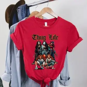 Thug Life Horror Girls Movie Shirt – Funny Scary Halloween Tee 11 Thug Life Horror Girls Movie Shirt – Funny Scary Halloween Tee 5