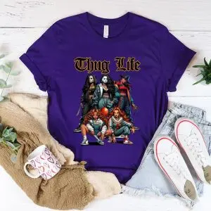 Thug Life Horror Girls Movie Shirt – Funny Scary Halloween Tee 12 Thug Life Horror Girls Movie Shirt – Funny Scary Halloween Tee 6