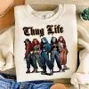 Thug Life Horror Girls Tee – Cute Scary Movie Halloween Shirt 10 Thug Life Horror Girls Tee – Cute Scary Movie Halloween Shirt 1