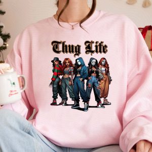 Thug Life Horror Girls Tee – Cute Scary Movie Halloween Shirt 6