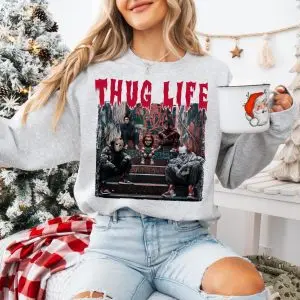 Thug Life Horror Villains Sweatshirt – Graffiti Street Style Halloween Crewneck 11 Thug Life Horror Villains Sweatshirt – Graffiti Street Style Halloween Crewneck 4