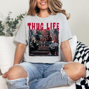 Thug Life Horror Villains Sweatshirt – Graffiti Street Style Halloween Crewneck 7