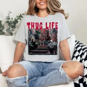 Thug Life Horror Villains Sweatshirt – Graffiti Street Style Halloween Crewneck 14 Thug Life Horror Villains Sweatshirt – Graffiti Street Style Halloween Crewneck 7