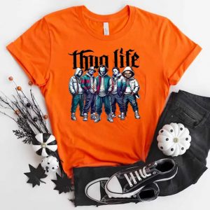 Thug Life Horror Villains T Shirt – Hip Hop Slasher Icons Tee 3