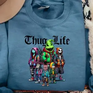 Thug Life Nightmare Crew Sweatshirt – Funny Halloween Oogie Boogie Tee 6 Thug Life Nightmare Crew Sweatshirt – Funny Halloween Oogie Boogie Tee 2