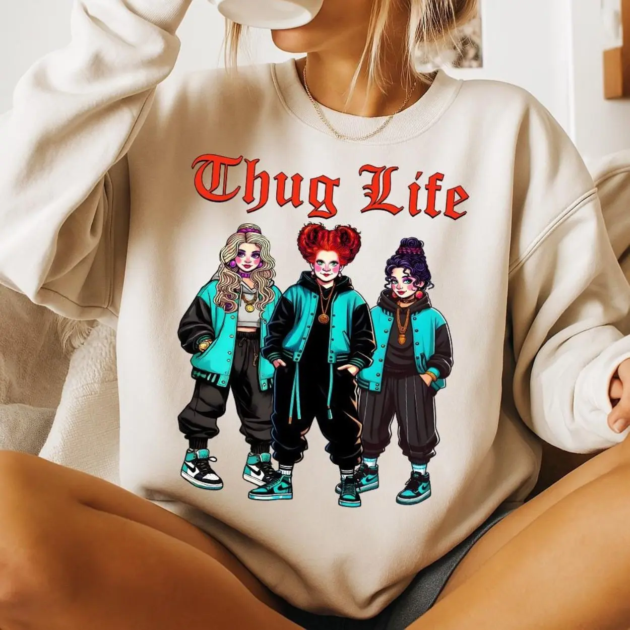 Thug Life Witches Shirt – Funny Sanderson Sisters Halloween Tee 4