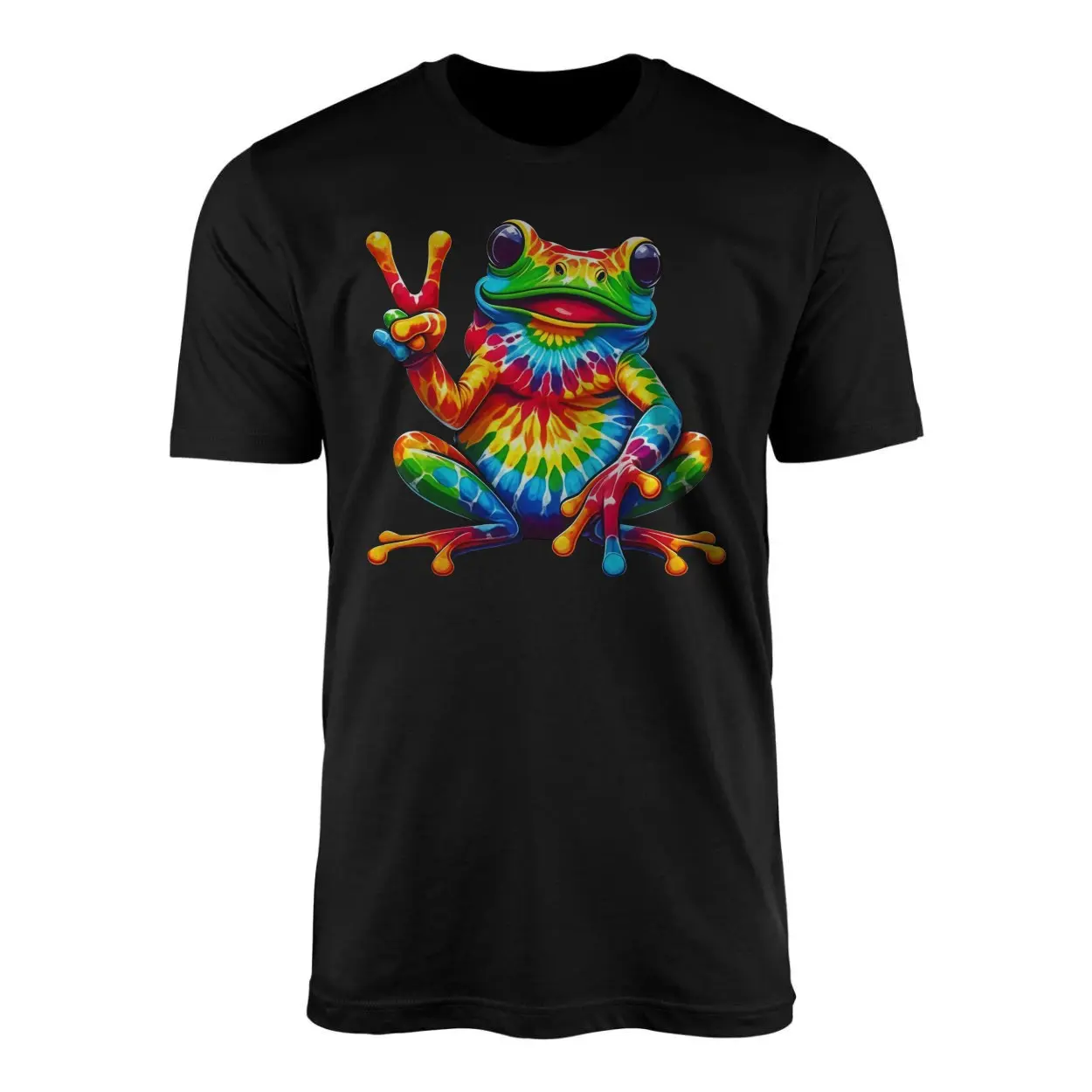 Tie Dye Peace Frog Trippy Vibes T-Shirt 1 Tie Dye Peace Frog Trippy Vibes T Shirt 1 1.jpg