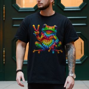 Tie Dye Peace Frog Trippy Vibes T Shirt 4 1.jpg