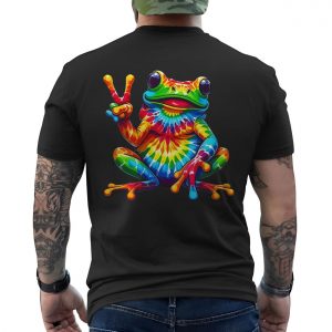 Tie Dye Peace Frog Trippy Vibes T Shirt 6 1.jpg