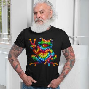 Tie Dye Peace Frog Trippy Vibes T Shirt 7 1.jpg