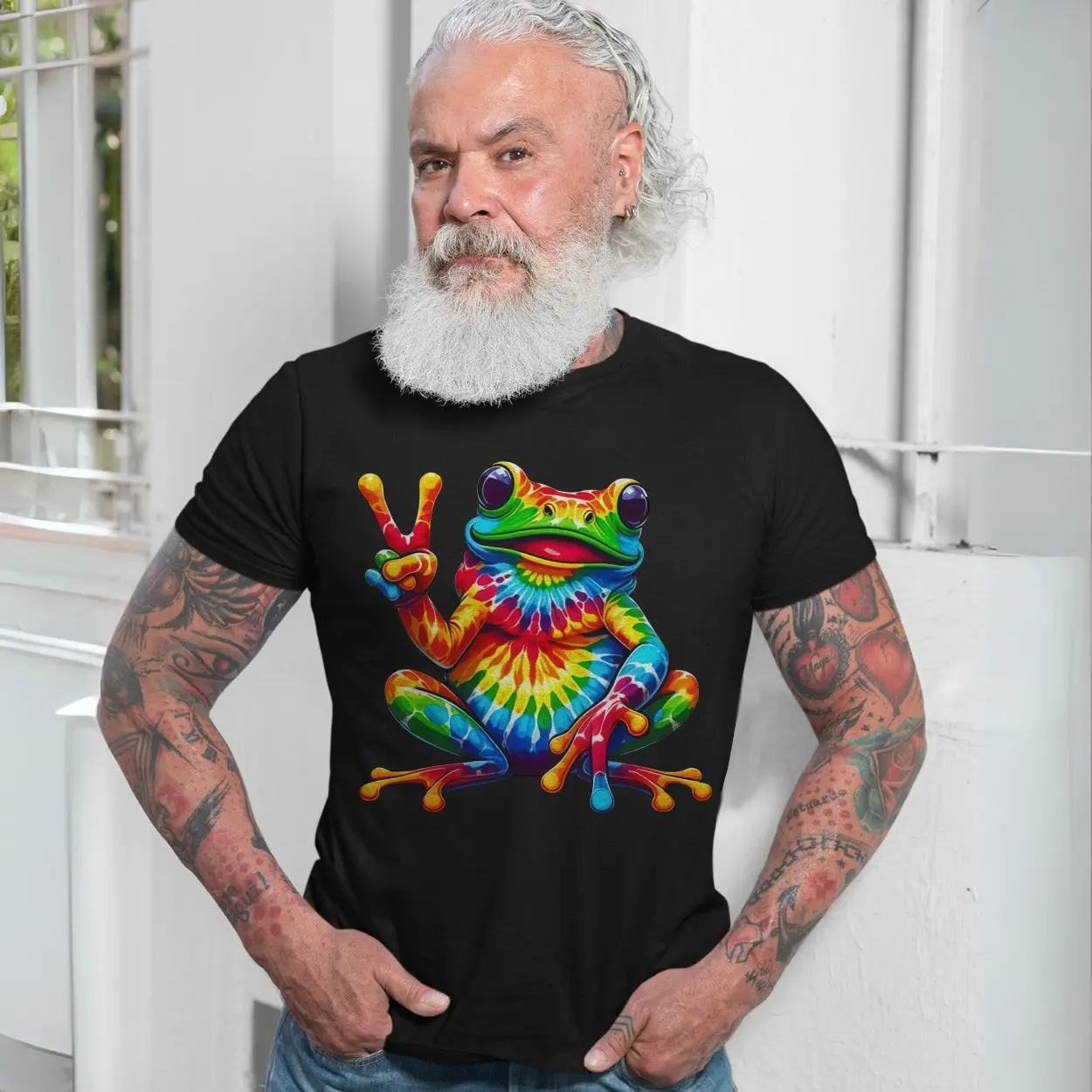 Tie Dye Peace Frog Trippy Vibes T-Shirt 7 Tie Dye Peace Frog Trippy Vibes T Shirt 7 1.jpg