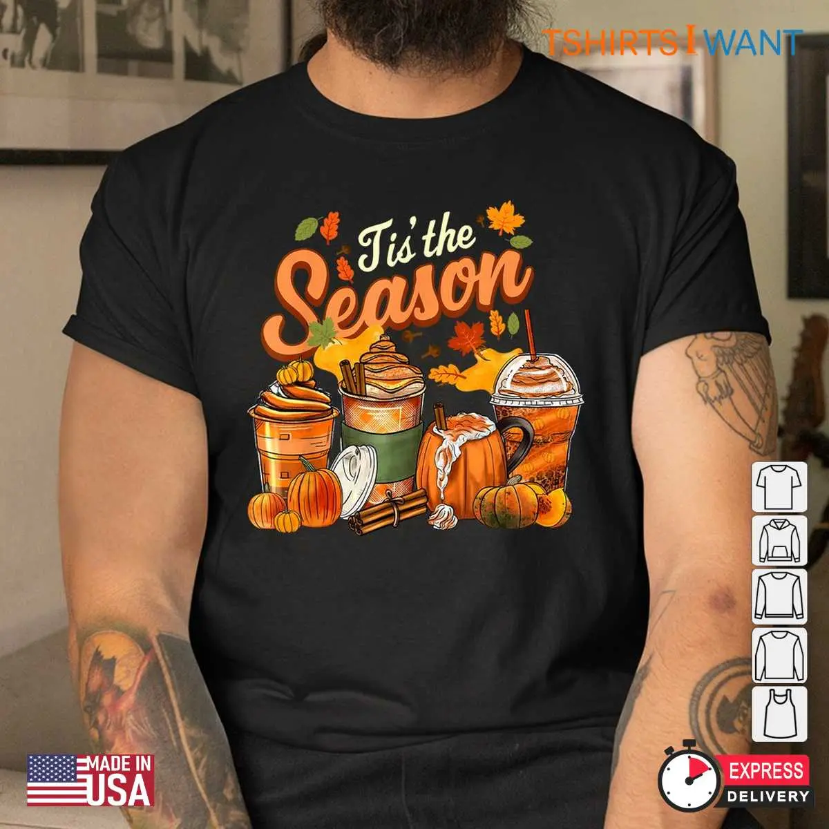 Tis The Season Halloween Shirt Pumpkin Spice Fall Tee 4 1.jpg