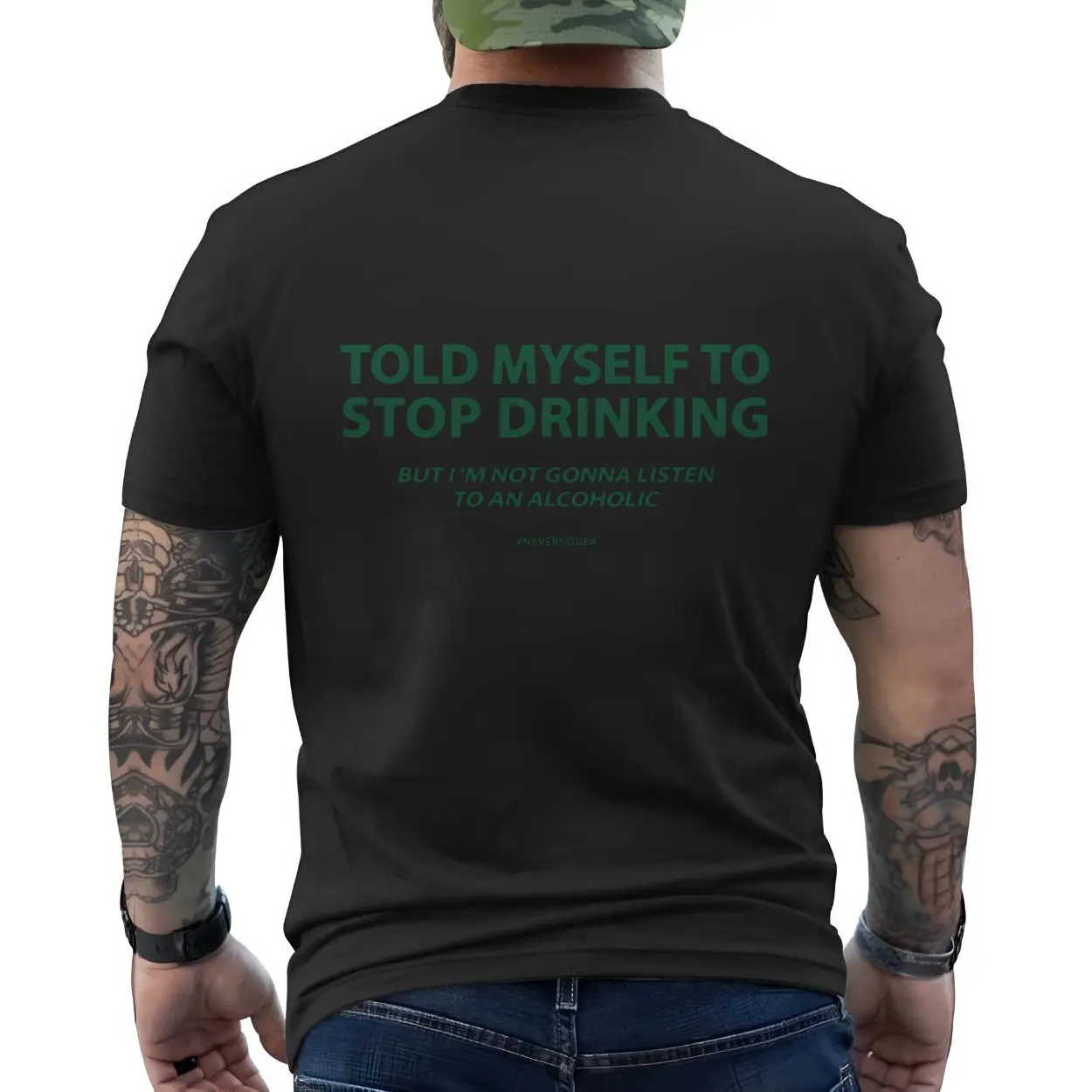 Told Myself to Stop Drinking Not Listening to an Alcoholic Graphic Tee 6 1.jpg