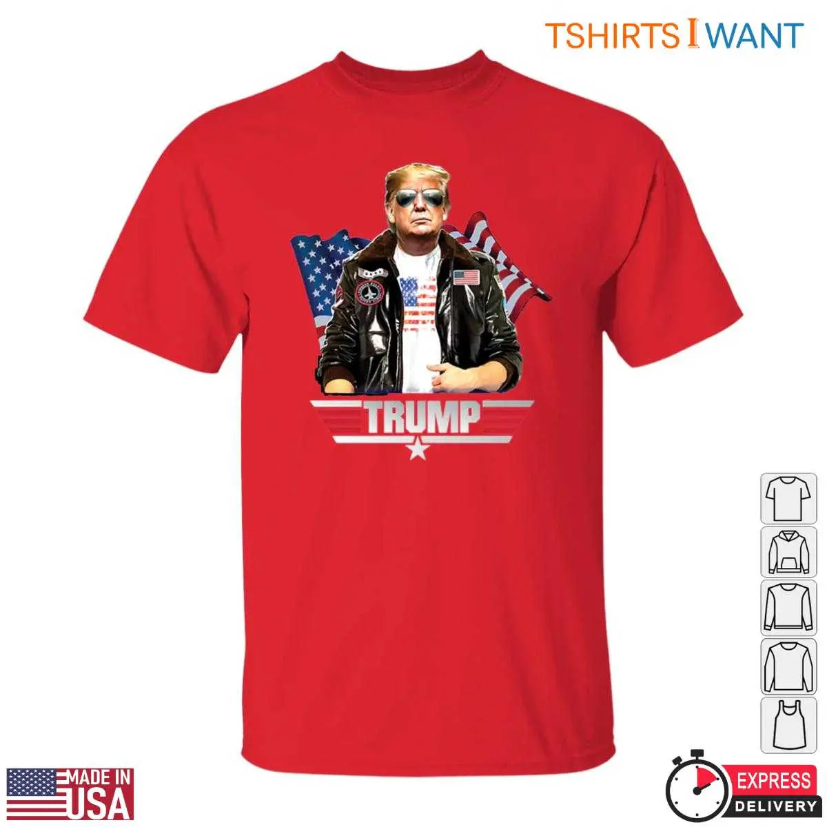 Top Gun Trump T Shirt Patriotic Fighter Pilot Style 2 1.jpg