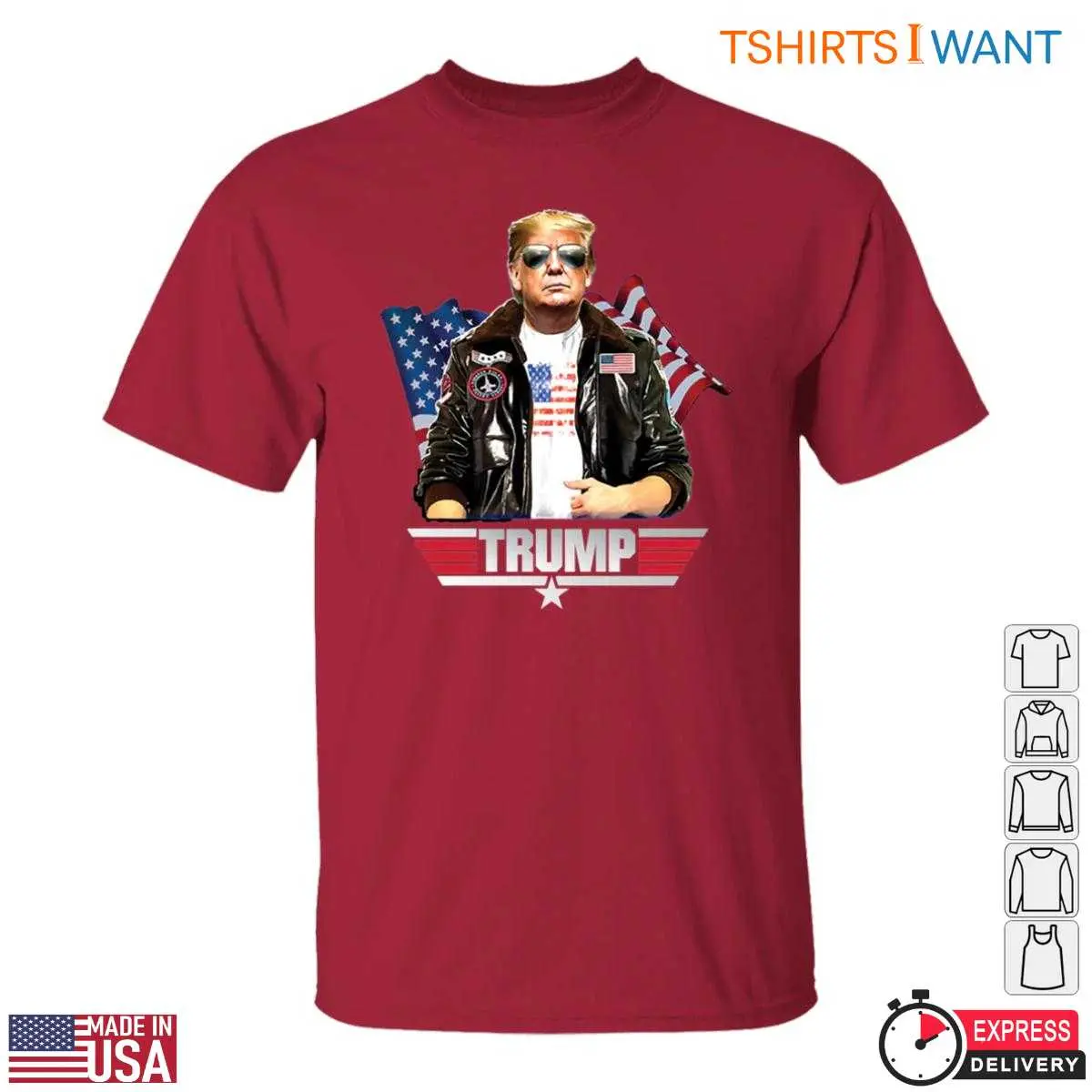 Top Gun Trump T Shirt Patriotic Fighter Pilot Style 4 1.jpg