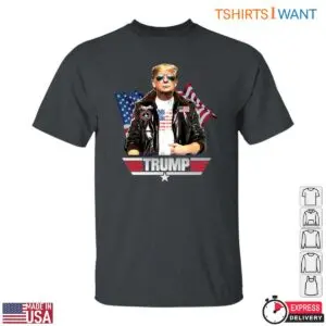Top Gun Trump T-Shirt – Patriotic Fighter Pilot Style with American Flag Tee 9 Top Gun Trump T Shirt Patriotic Fighter Pilot Style 5 1.jpg