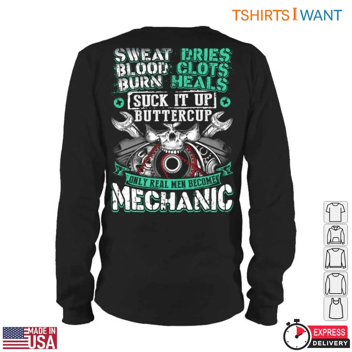 Tough Real Men Mechanical Skull Gift Shirt 3 1.jpg