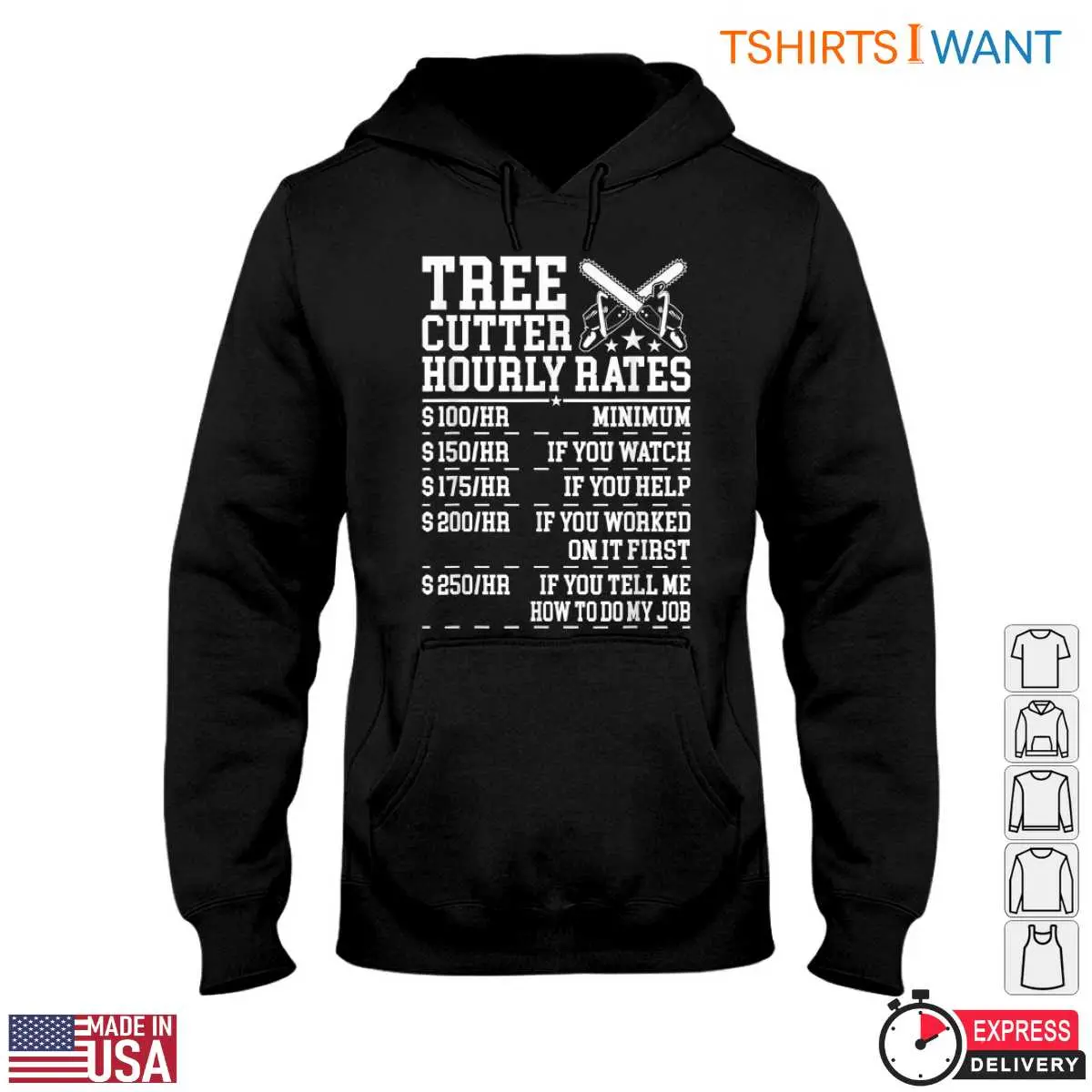 Tree Cutter Hourly Rates Funny Lumberjack T Shirt Professional Chainsaw Design 3 1 1.jpg