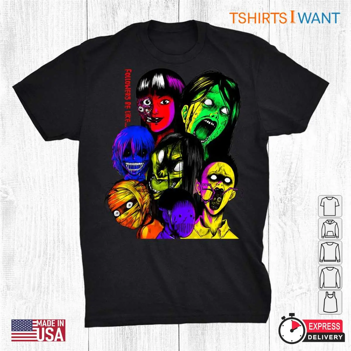 Trippy Halloween: Psychedelic Social Media Funny Halloween Shirt 1 Trippy Halloween Psychedelic Spooky Tee 1 1.jpg