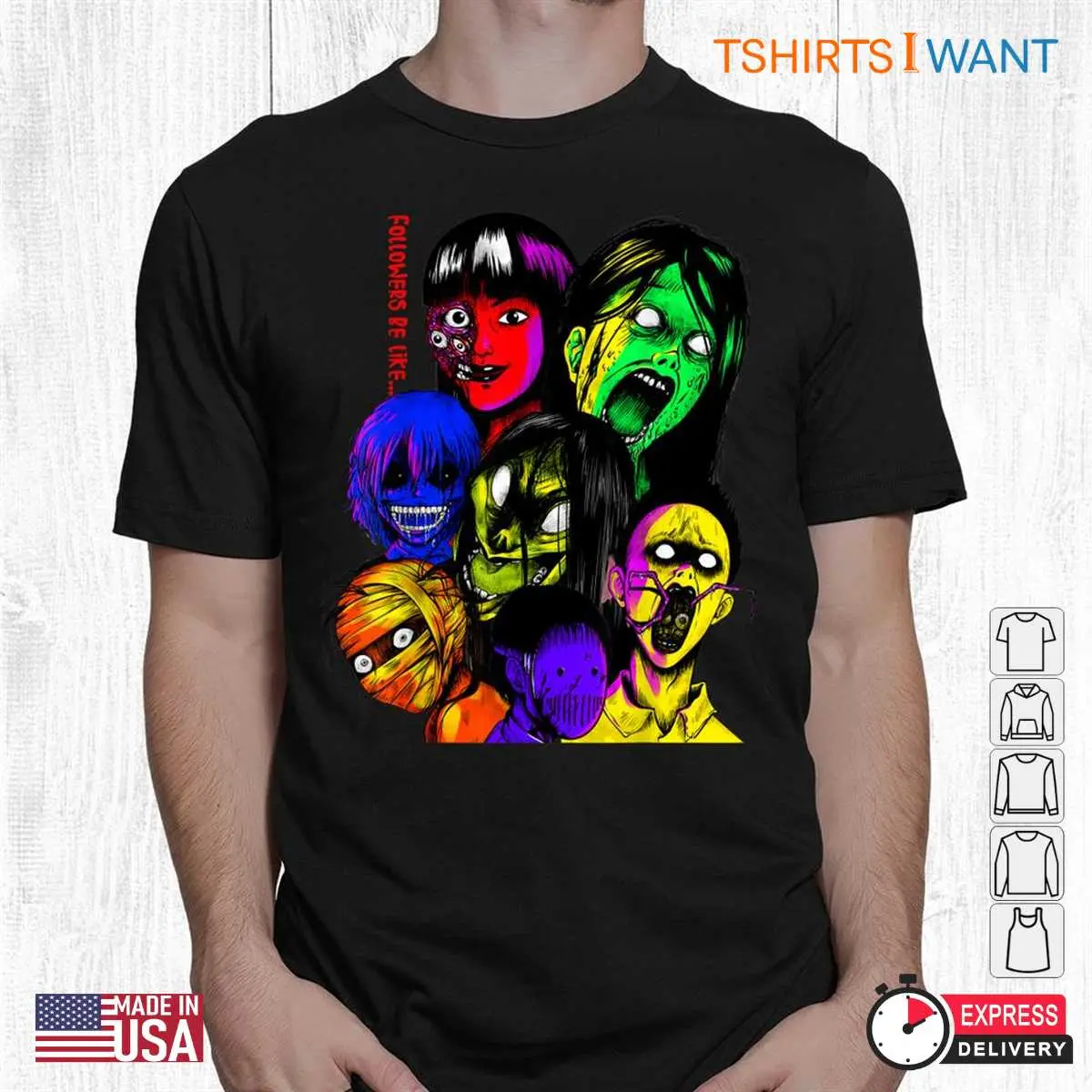 Trippy Halloween: Psychedelic Social Media Funny Halloween Shirt 2 Trippy Halloween Psychedelic Spooky Tee 2 1.jpg