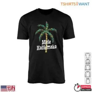 Tropical Christmas T-Shirt - Mele Kalikimaka Palm Tree Design