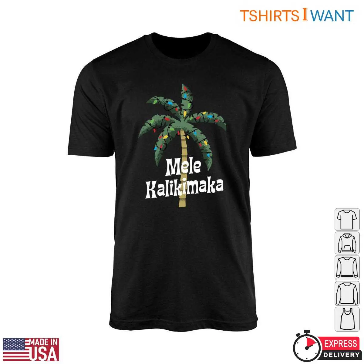 Tropical Christmas T Shirt E28093 Mele Kalikimaka Palm Tree Style 1.jpg