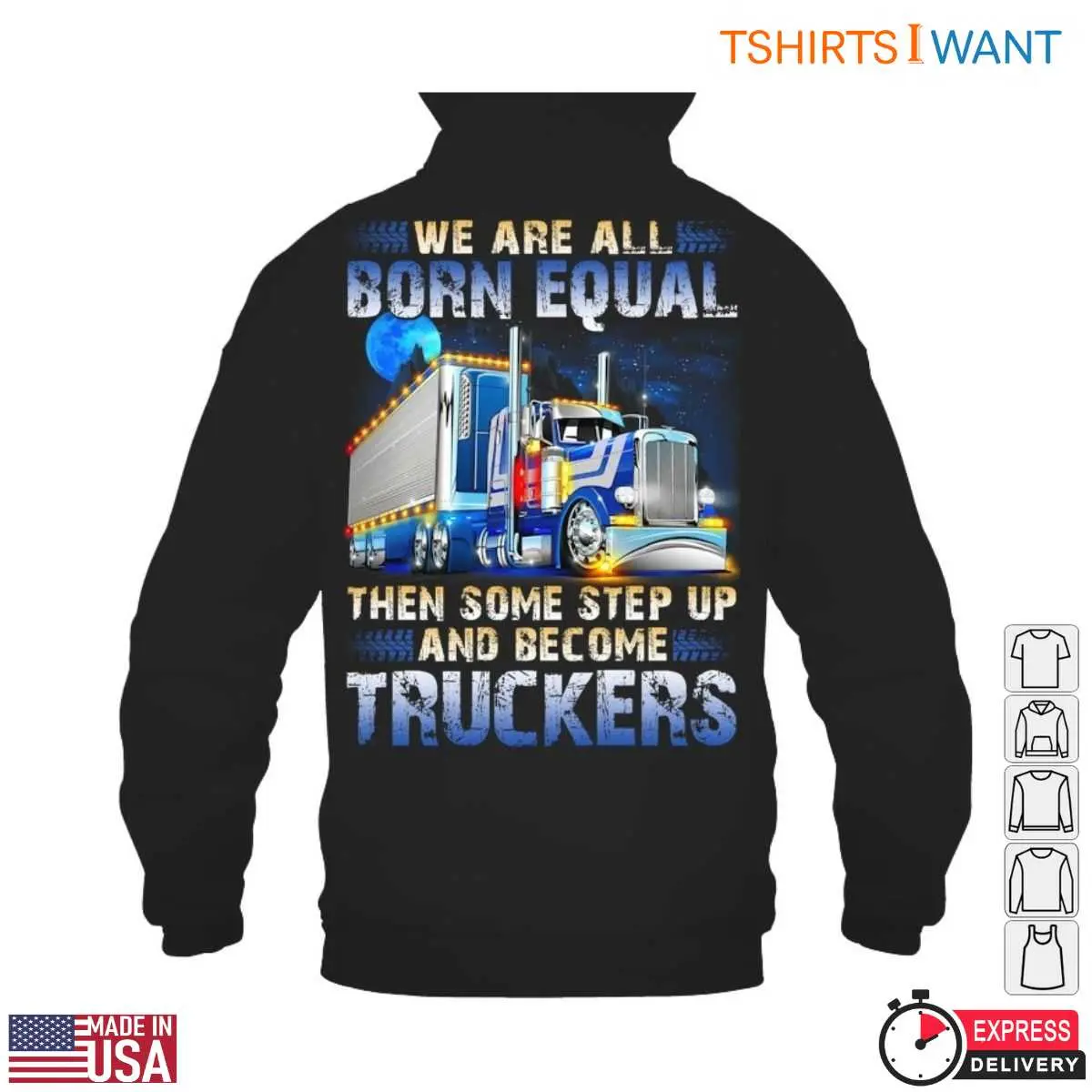 Truck Design T Shirt Born to Be a Trucker Tee 4 1.jpg