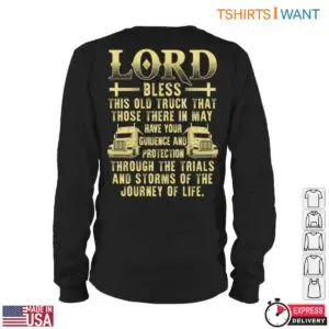 Truck Driver Prayer T-Shirt - Lord Bless This Old Truck For Protection And Guidance, Truckers Prayer Shirt 11 Truck Driver Prayer T Shirt Truckers Prayer Shirt 6 1.jpg