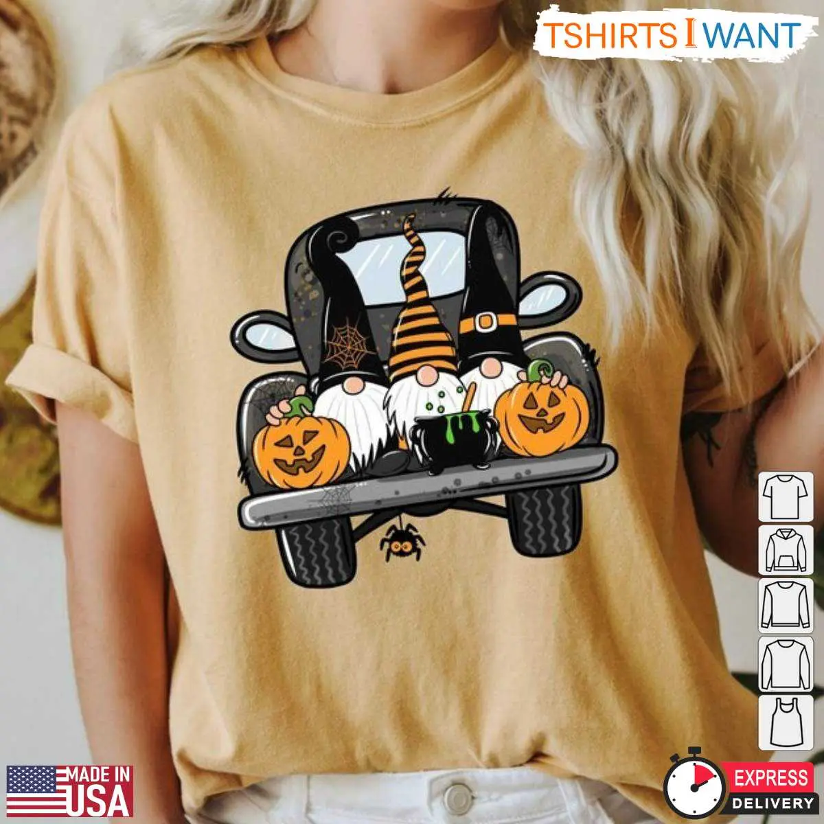Truck Driver T Shirts Halloween Gnome Design 1 1.jpg