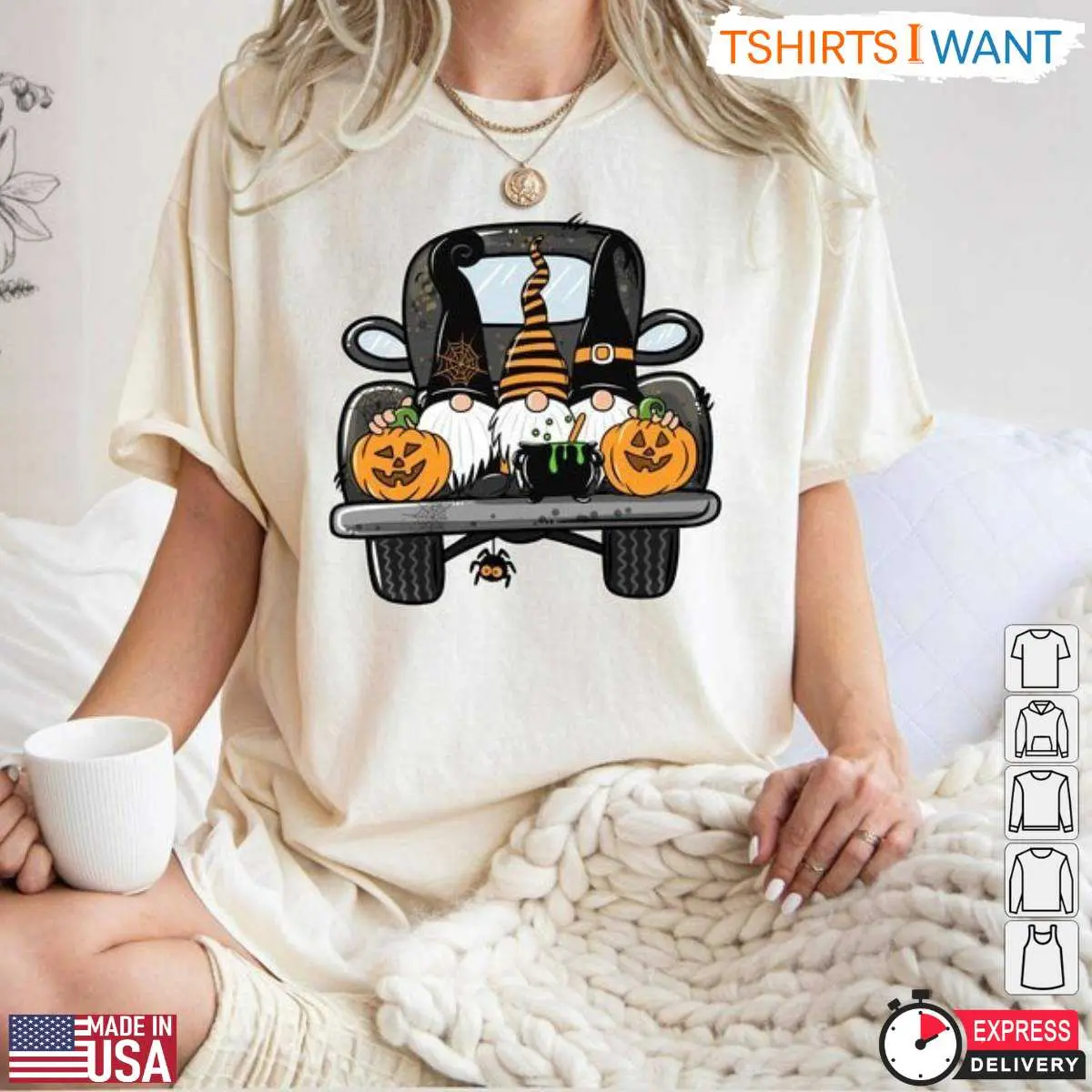 Truck Driver T Shirts Halloween Gnome Design 2 1.jpg