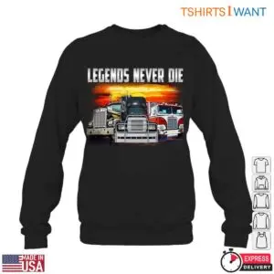 Truck Legends Vintage Truck Tee - Classic Trucks Sunset Design Legends Never Die 9 Truck Legends Vintage Truck Tee 4 1.jpg