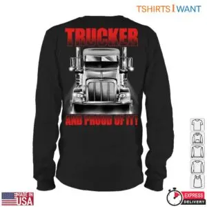 Truck T-Shirt - Trucker and Proud of It Graphic Tee 10 Truck T Shirt Pride on the Road Graphic Tee 5 1.jpg