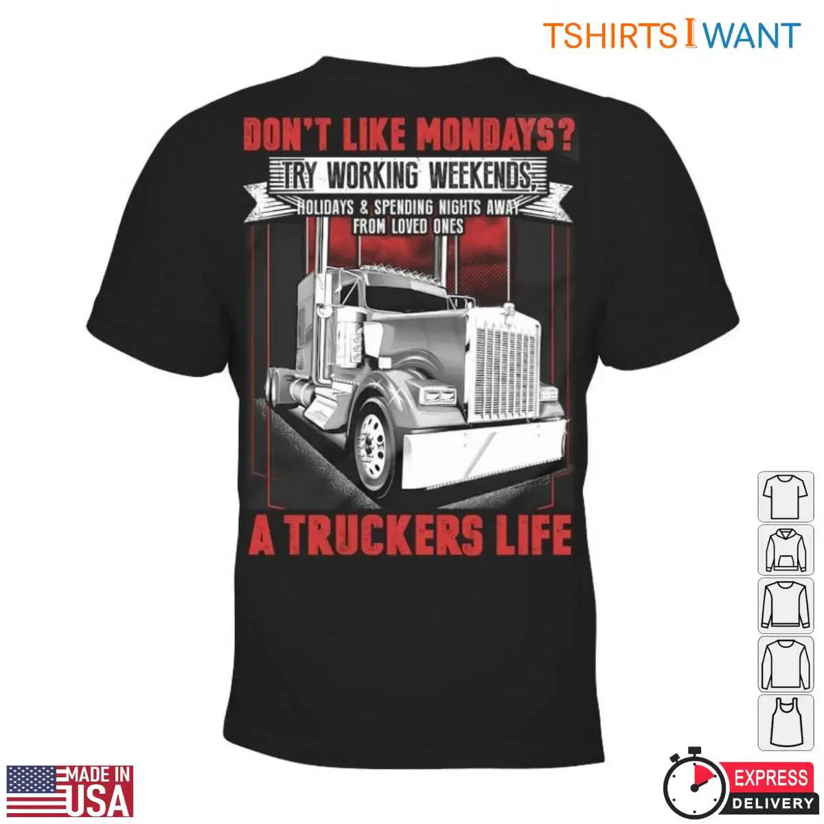 Truckers Life Weekend Warriors Graphic T Shirt 2 1.jpg