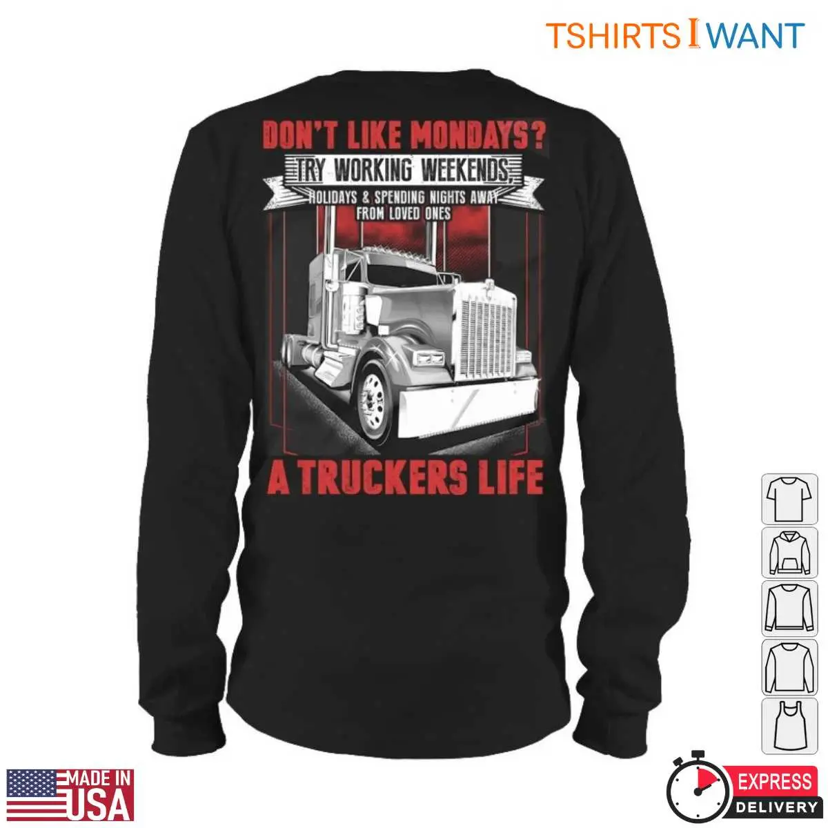 Truckers Life Weekend Warriors Graphic T Shirt 4 1.jpg