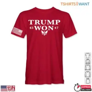 Trump 45 Won 47 T-Shirt – Patriotic Victory Symbol with American Flag 3 Trump 45 Won 47 T Shirt Victory Symbol American Flag 2 1.jpg