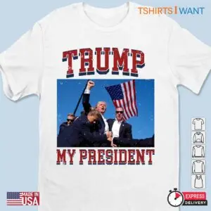 Trump Bulletproof: Survives Assassination Attempt T-shirts 7 Trump Bulletproof Survives Assassination Attempt Tee 2 1.jpg