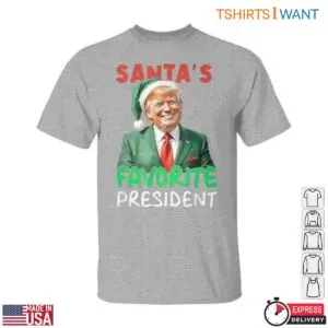 Trump Christmas Santa's Favorite President Holiday Graphic Tee 10 Trump Christmas Santa President Holiday Tee 5 1.jpg