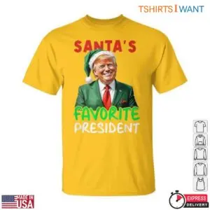 Trump Christmas Santa's Favorite President Holiday Graphic Tee 11 Trump Christmas Santa President Holiday Tee 6 1.jpg