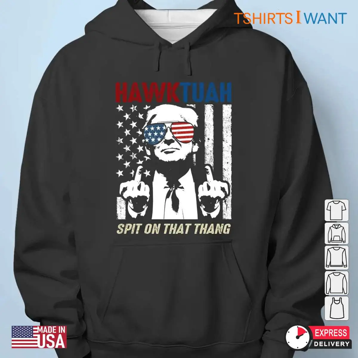 Trump Middle Finger Spit On That Thang Election Apparel 5 1.jpg