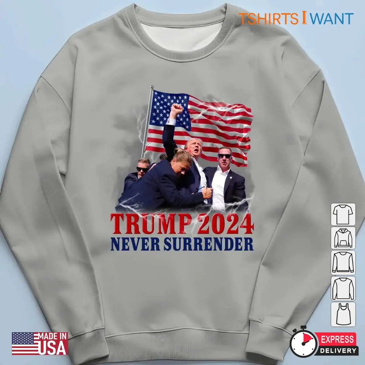 Trump Never Surrender Always Fights For Us T shirt 6 1.jpg