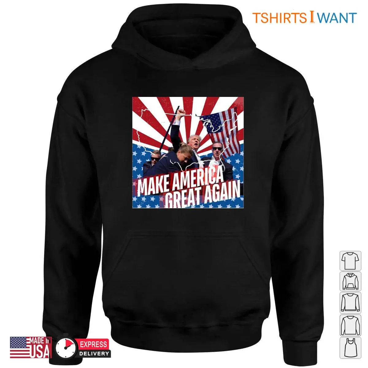 Trump Shooting T Shirt Nothing Can Stop American Great Again Tee 2