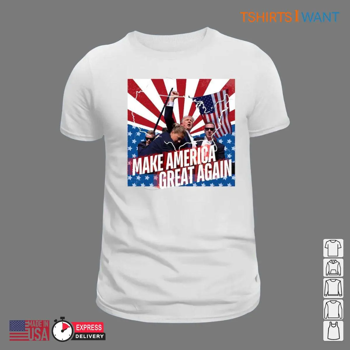 Trump Shooting T Shirt Nothing Can Stop American Great Again Tee 3