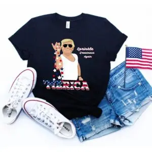 Trump Sprinkle Greatness Again Shirt Fun and Playful Design with Salt Bae Twist 1