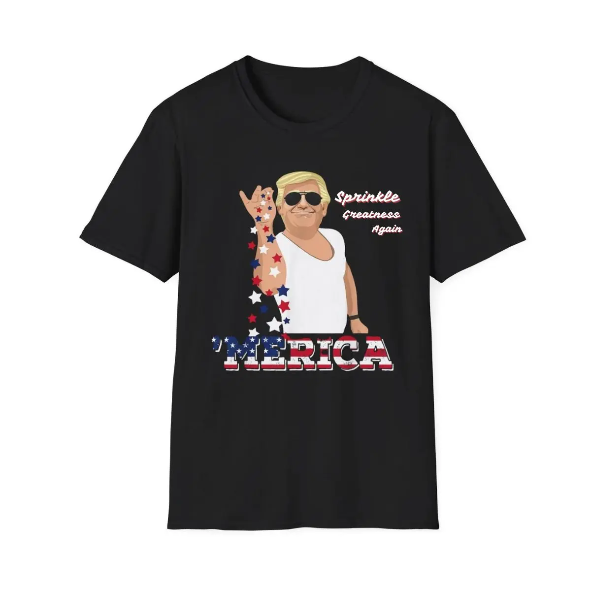 Trump Sprinkle Greatness Again Shirt Fun and Playful Design with Salt Bae Twist 3