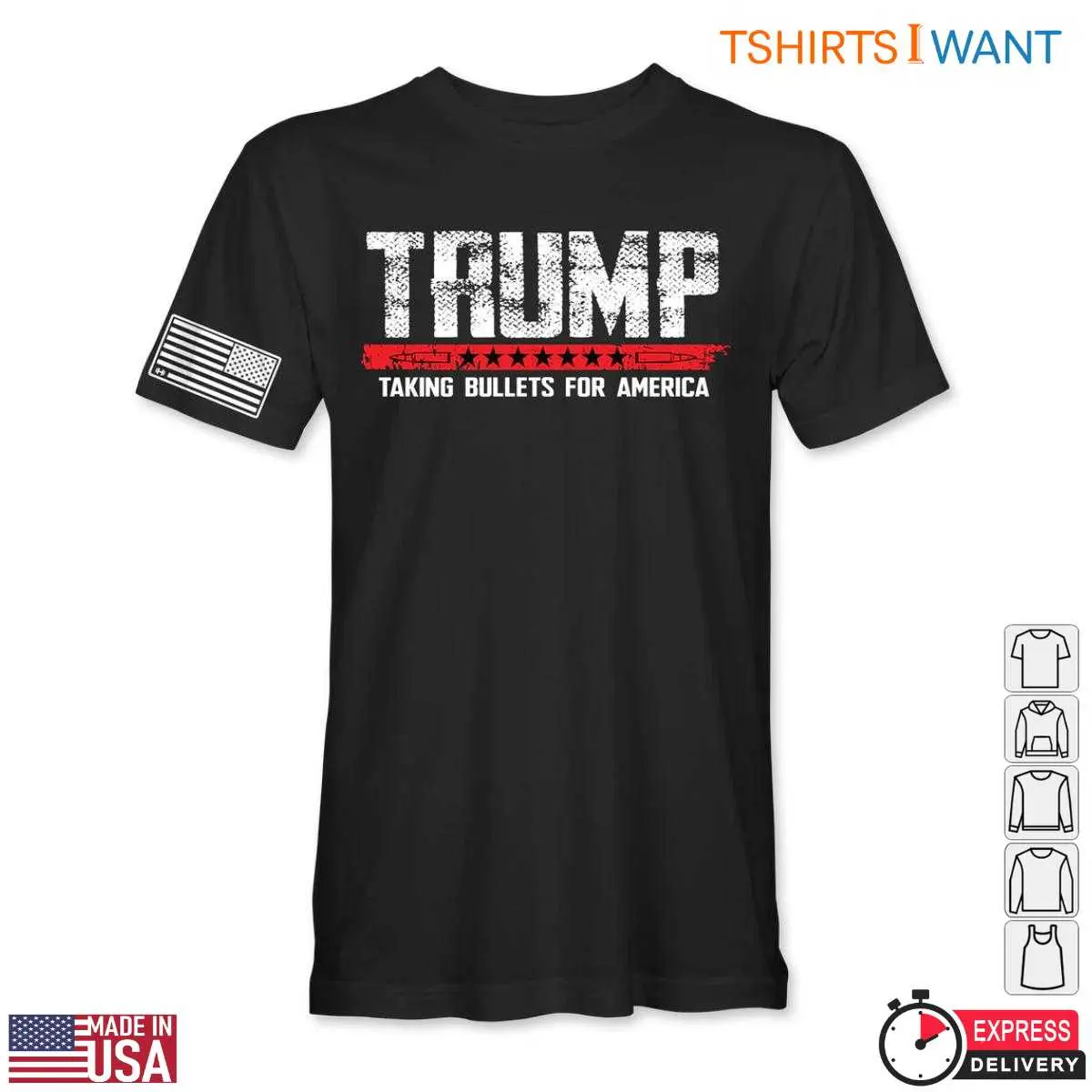 Trump Taking Bullets T Shirt Patriotic Support Graphic 1 1.jpg