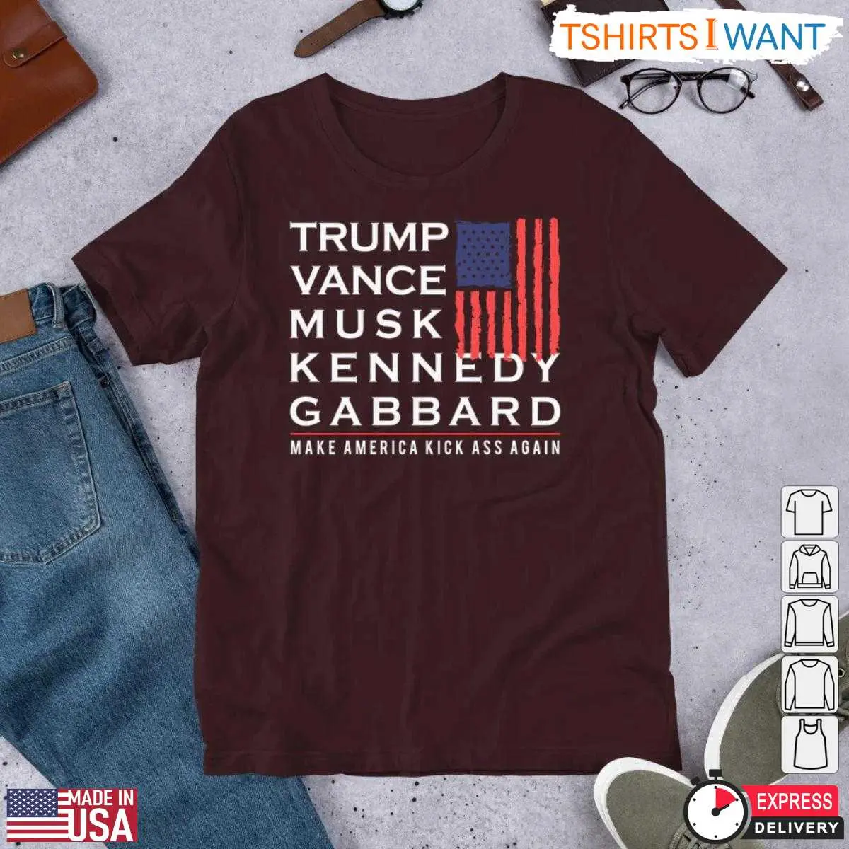 Trump Vance Musk Kennedy Gabbard T-Shirt – Make America Kick Ass Again Parody Tee 5 Trump Vance Musk Kennedy Gabbard T Shirt Parody Kick Ass 5 1.jpg